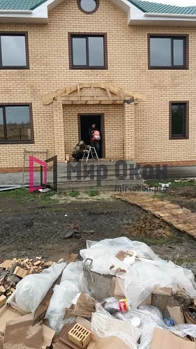 Остекление кирпичного частного дома Остекление кирпичного частного дома