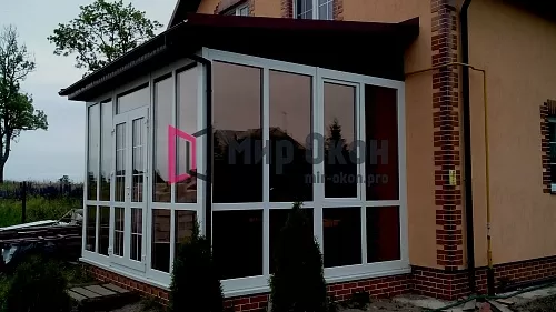 Остекление веранды в Тюмени Остекление веранды в Тюмени