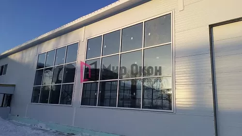 Фасадное остекление автомойки Фасадное остекление автомойки