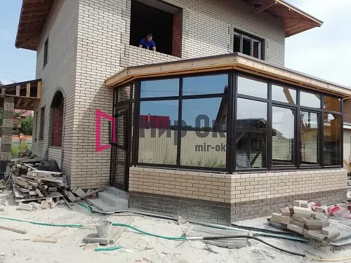 Остекление частного дома с мультистеклом в Тюмени Остекление частного дома с мультистеклом в Тюмени